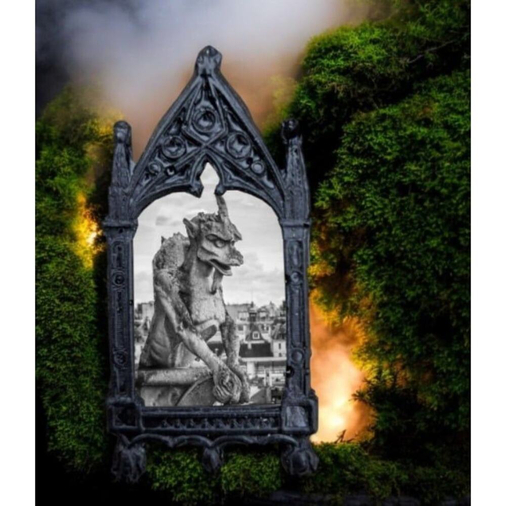 Horned Gargoyle Magnet Notre Dame Cathedral Stone Sculpture Artwork Paris France